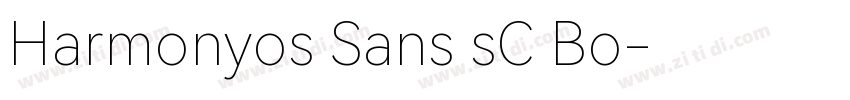 Harmonyos Sans sC Bo字体转换